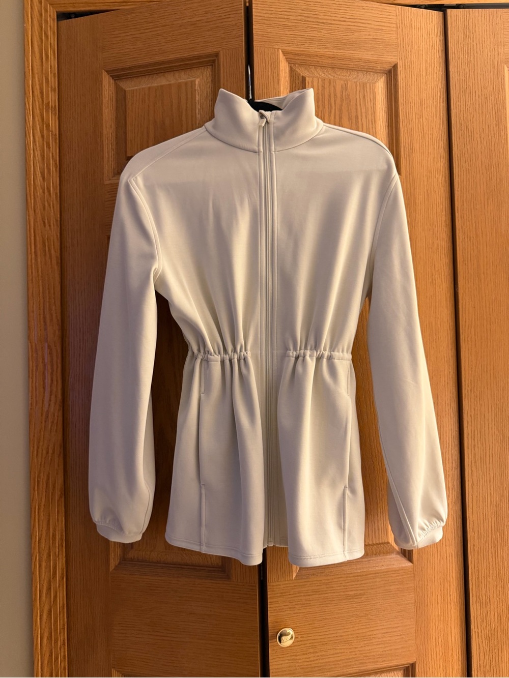 lululemon athletica Cream Zip-Up Utility Jacket
